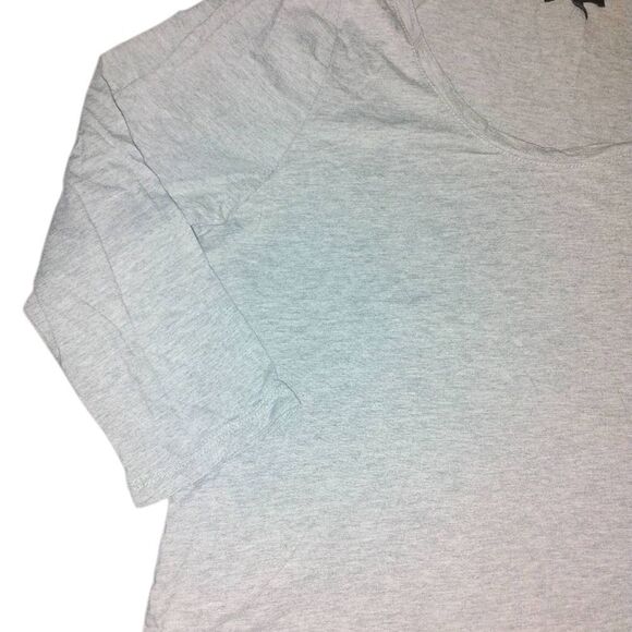 Lane Bryant Elegant Gray Lace Bottom Women's Top - Picture 11 of 11